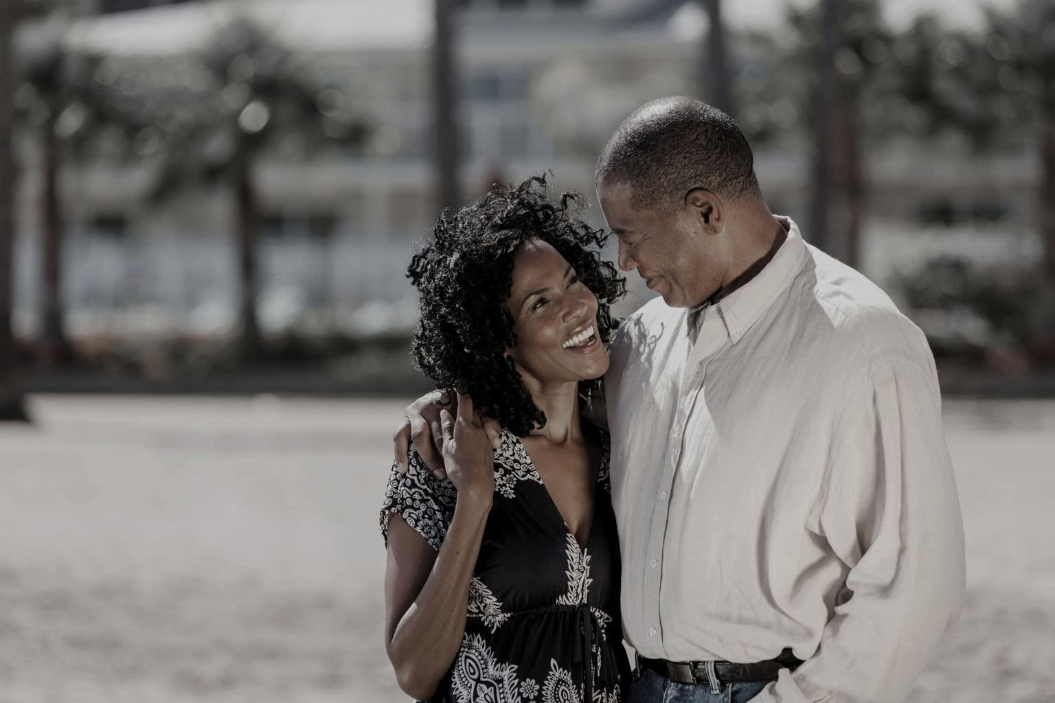 ROG Medspa HRT Houston TX, happy couple walking outside