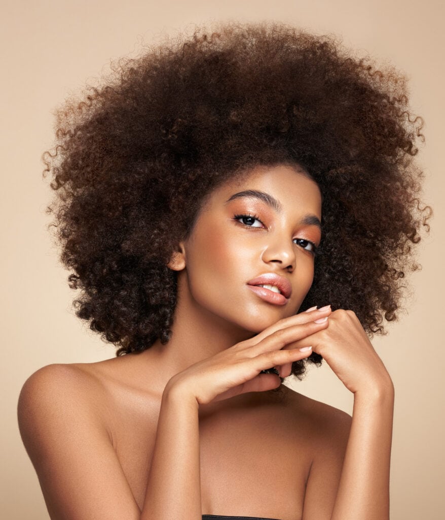 Under eye rejuvenation, beautiful model