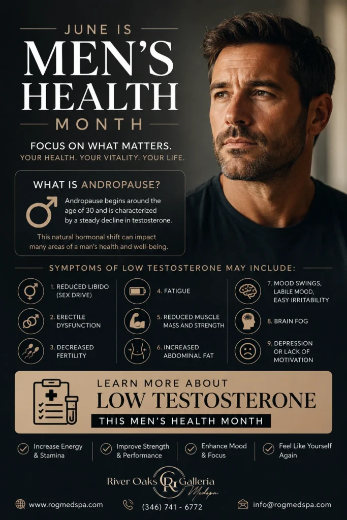 June is Mens Health Month ROG Medspa Houston TX