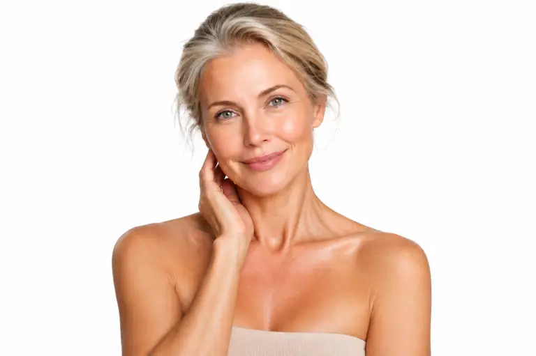 ROG Signature Membership. Woman with beautiful skin at Houston Medspa