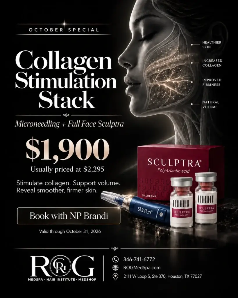 Collagen Stimulation Stack with Microneedling and Sculptra