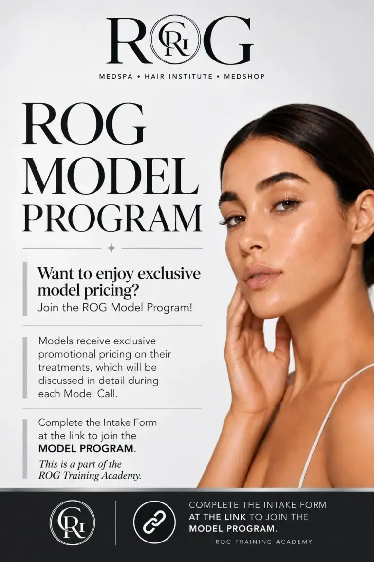 ROG MODEL CALL. BECOME A MODEL AND ENJOY EXCLUSIVE PRICING ON SERVICES AT ROG